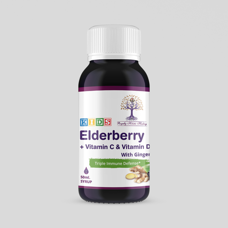 "Keep the Flu Away" Kids Elderberry Syrup with Ginger